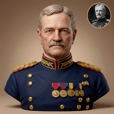 John J Pershing 3D Printable Bust