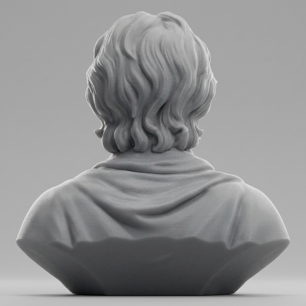 John Locke Bust 3D Printable Mode 3D Model
