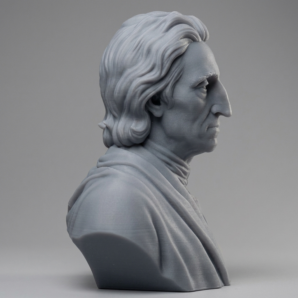 John Locke Bust 3D Printable Mode 3D Model
