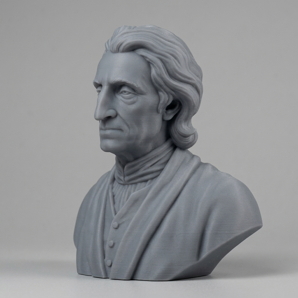 John Locke Bust 3D Printable Mode 3D Model