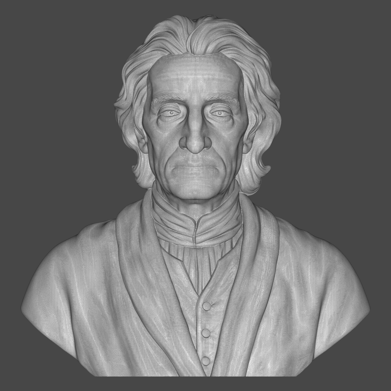 John Locke Bust 3D Printable Mode 3D Model