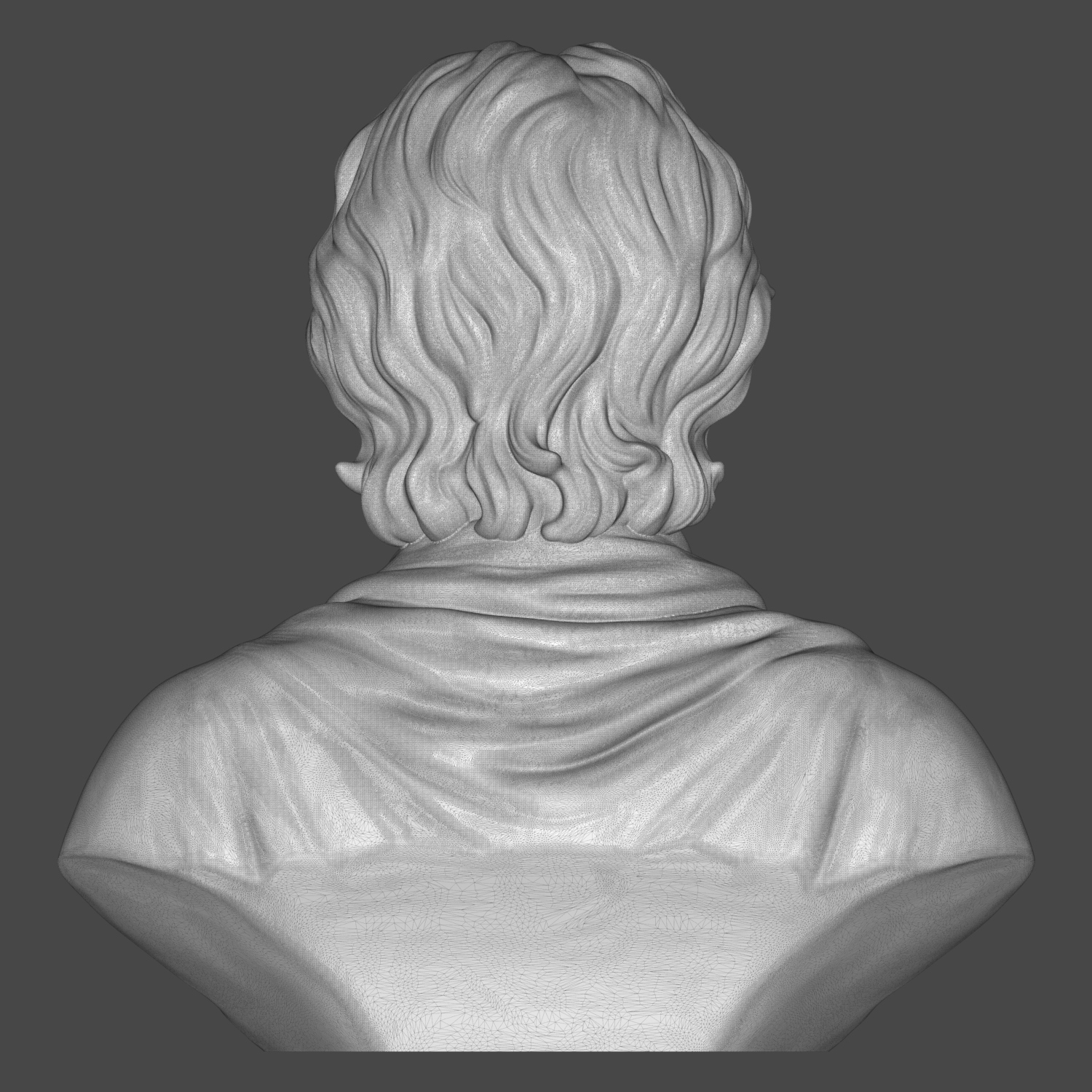 John Locke Bust 3D Printable Mode 3D Model