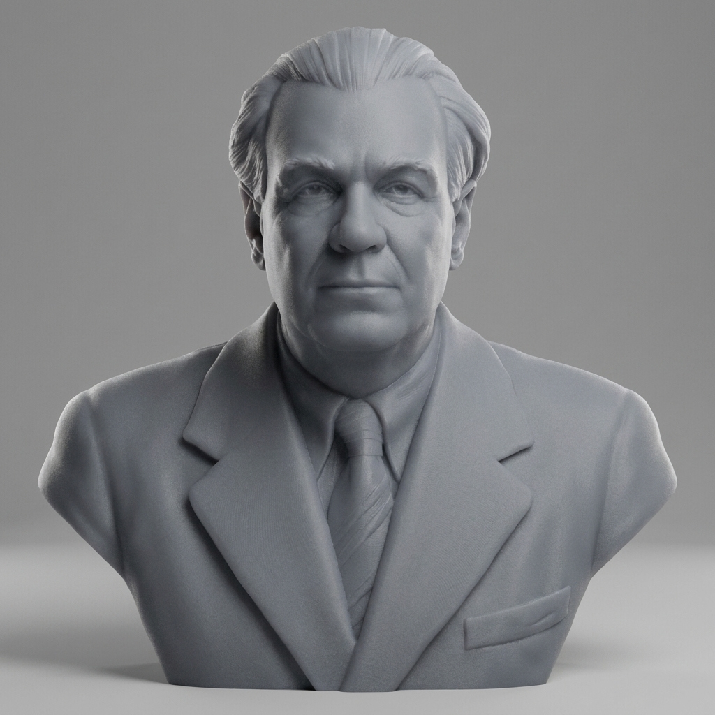 Jorge Luis Borges 3D Printable Bust 3D Model