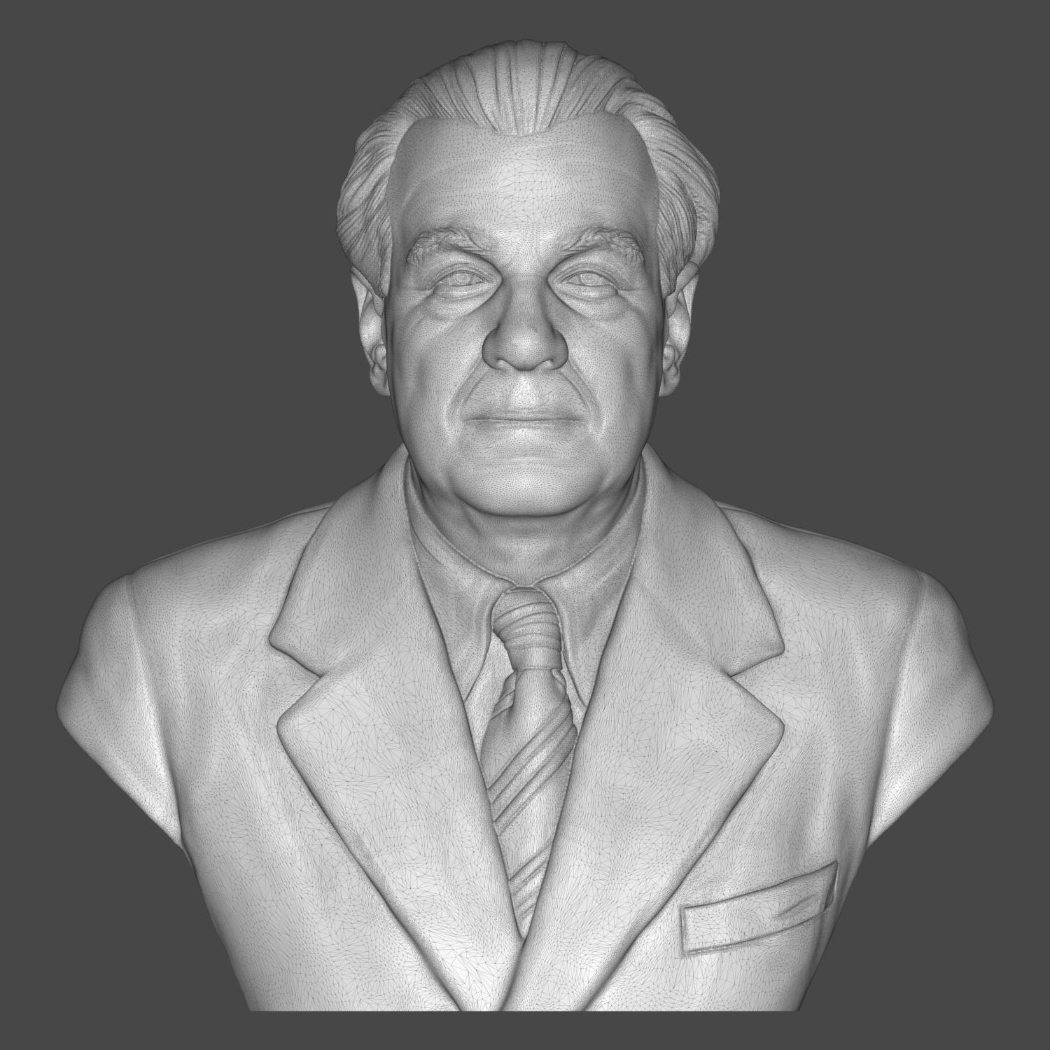 Jorge Luis Borges 3D Printable Bust 3D Model