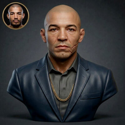 José Aldo 3D Printable Bust