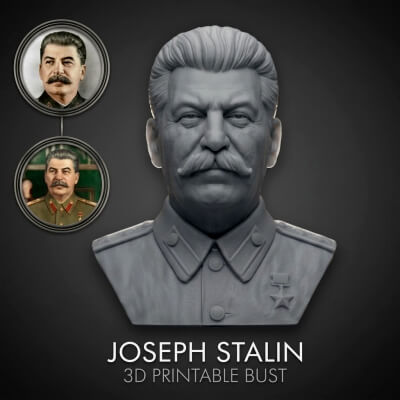Joseph Stalin 3D Printable Bust