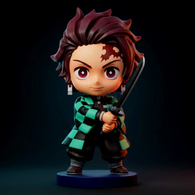 Kamado Chibi 3D Printable Figurine Anime