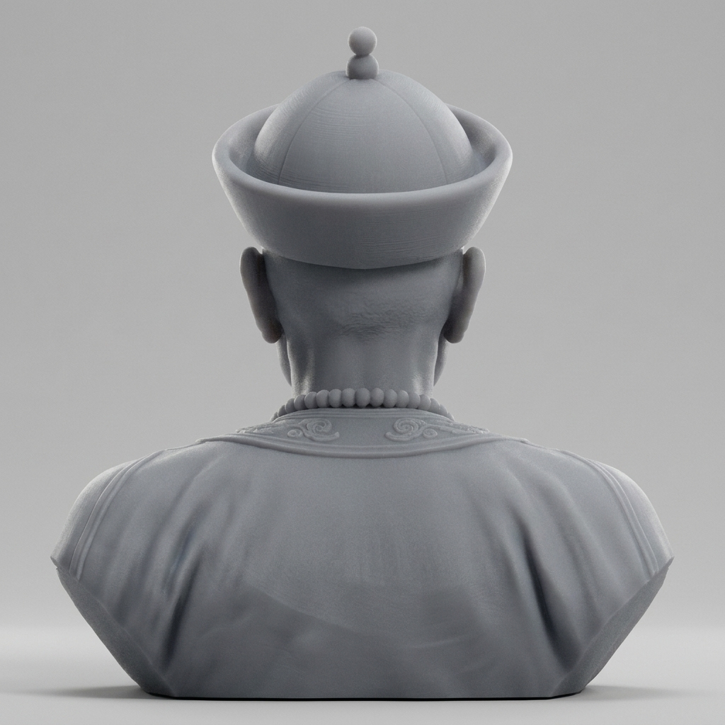 Kangxi Emperor Chinese Ruler 3D Printable Bust 3D Model