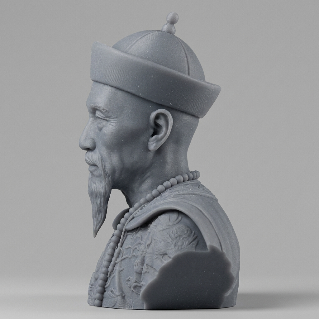 Kangxi Emperor Chinese Ruler 3D Printable Bust 3D Model