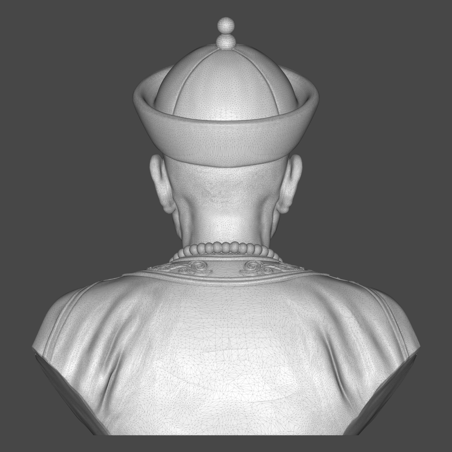 Kangxi Emperor Chinese Ruler 3D Printable Bust 3D Model