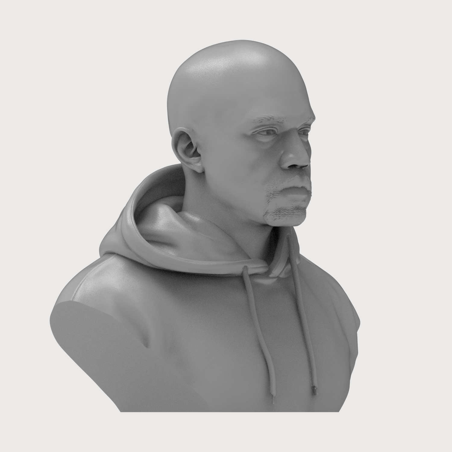 Kanye West 3D Printable Bust 3D Model