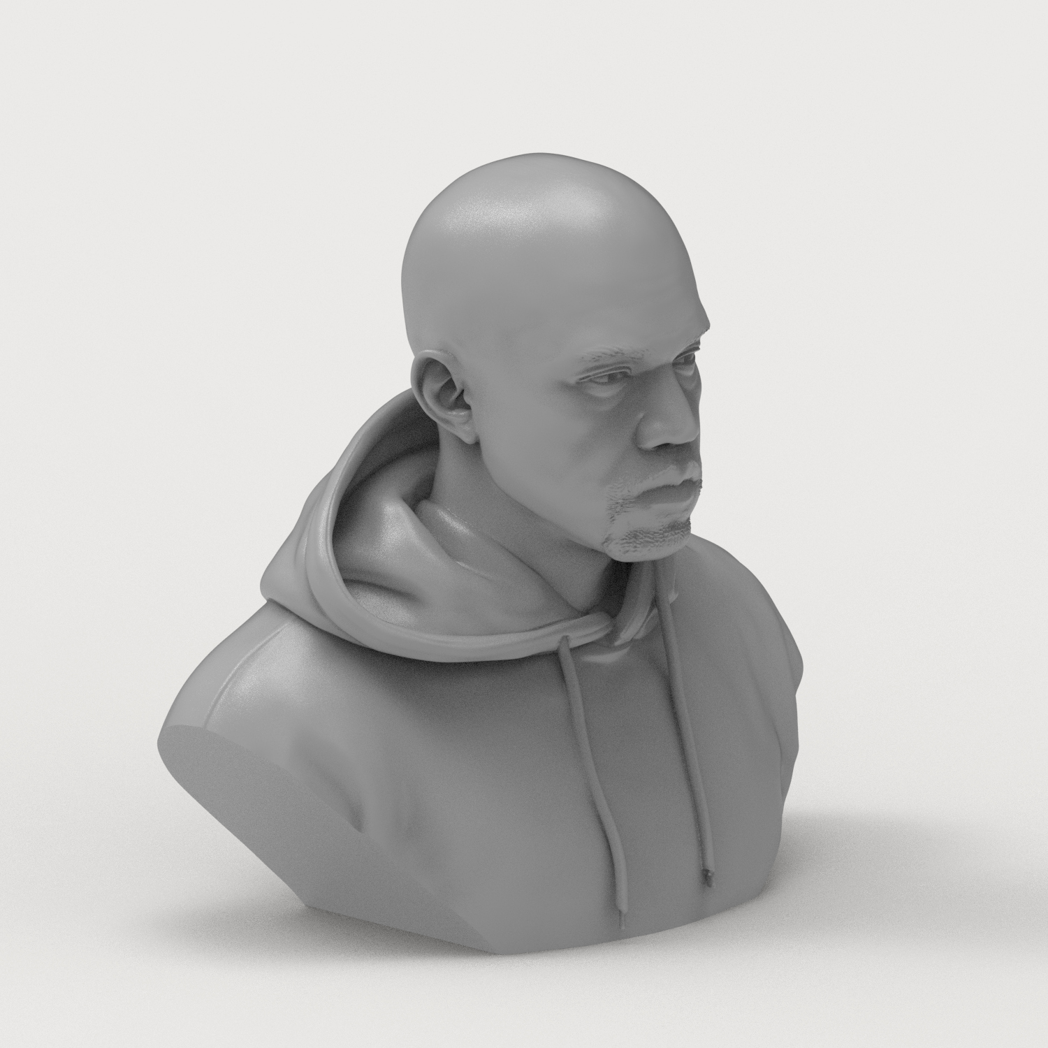 Kanye West 3D Printable Bust 3D Model