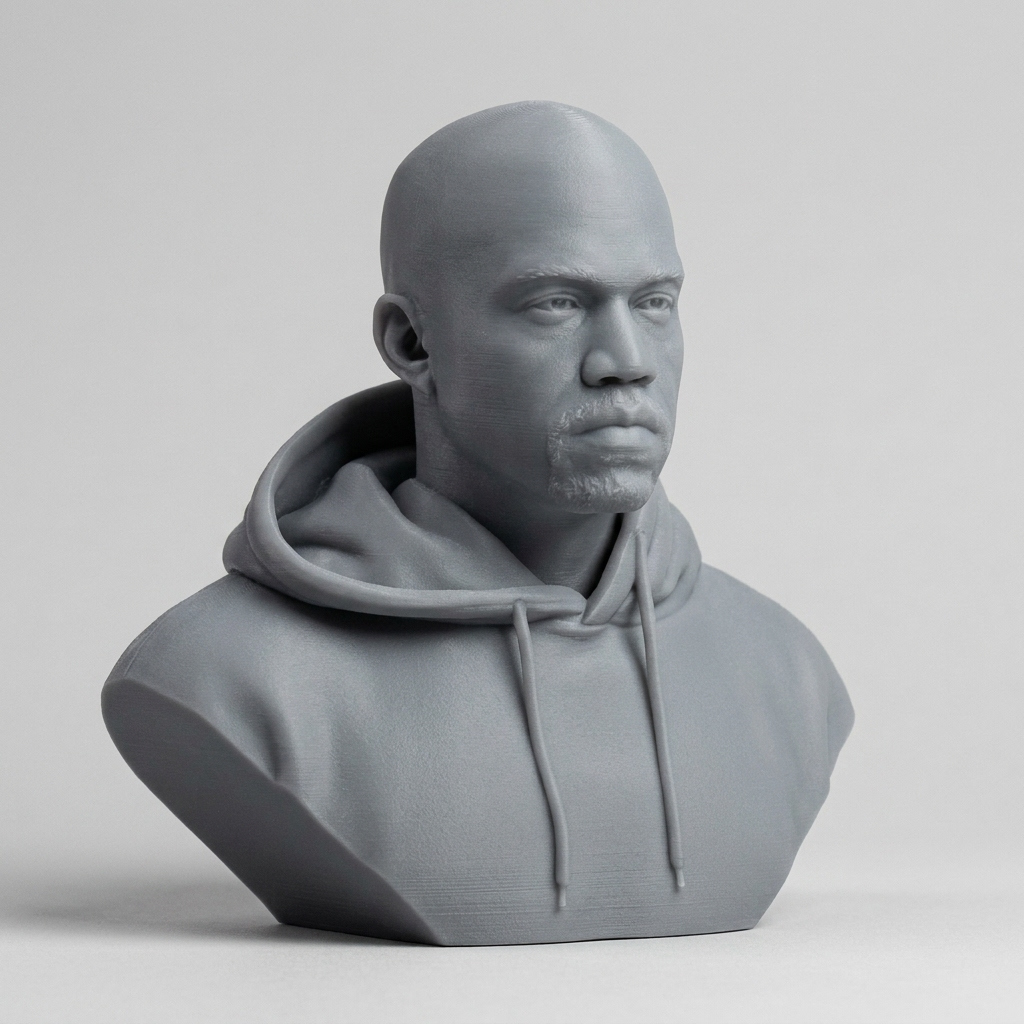 Kanye West 3D Printable Bust 3D Model