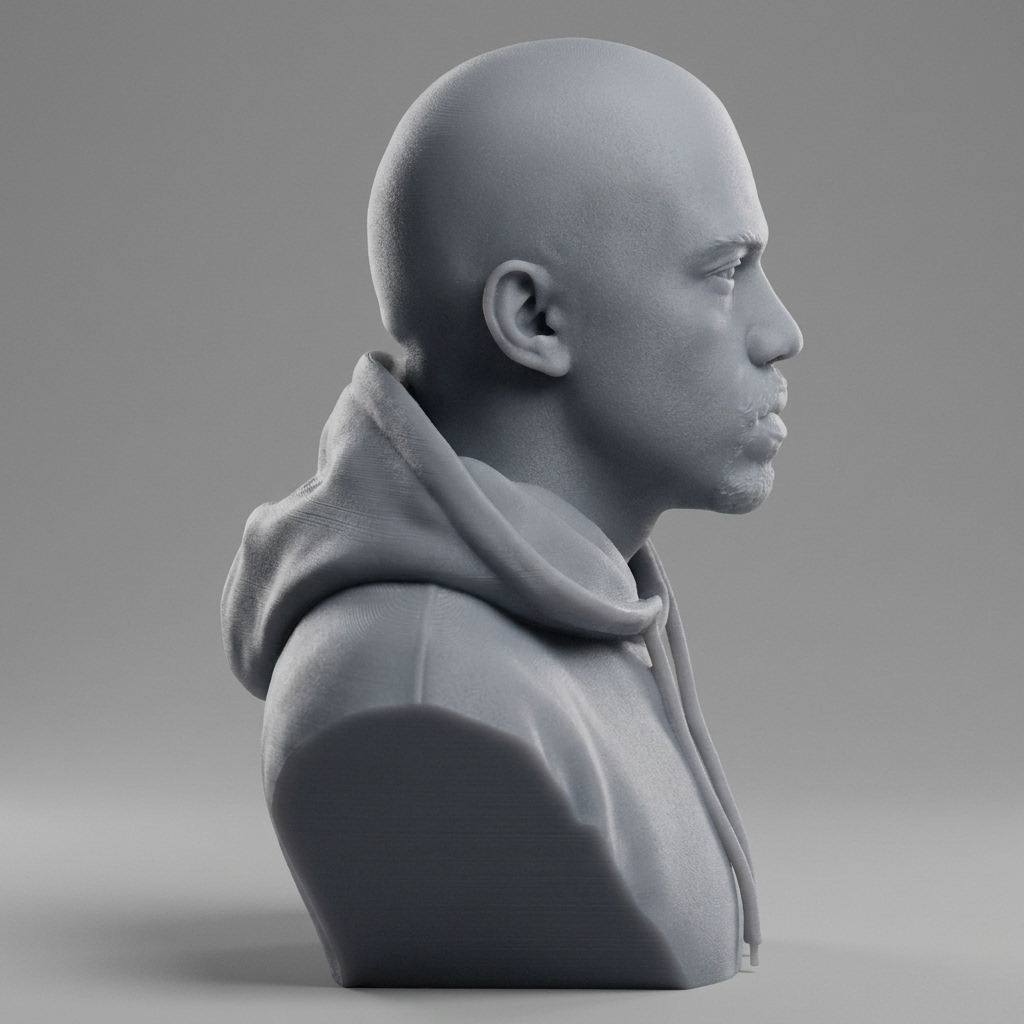 Kanye West 3D Printable Bust 3D Model