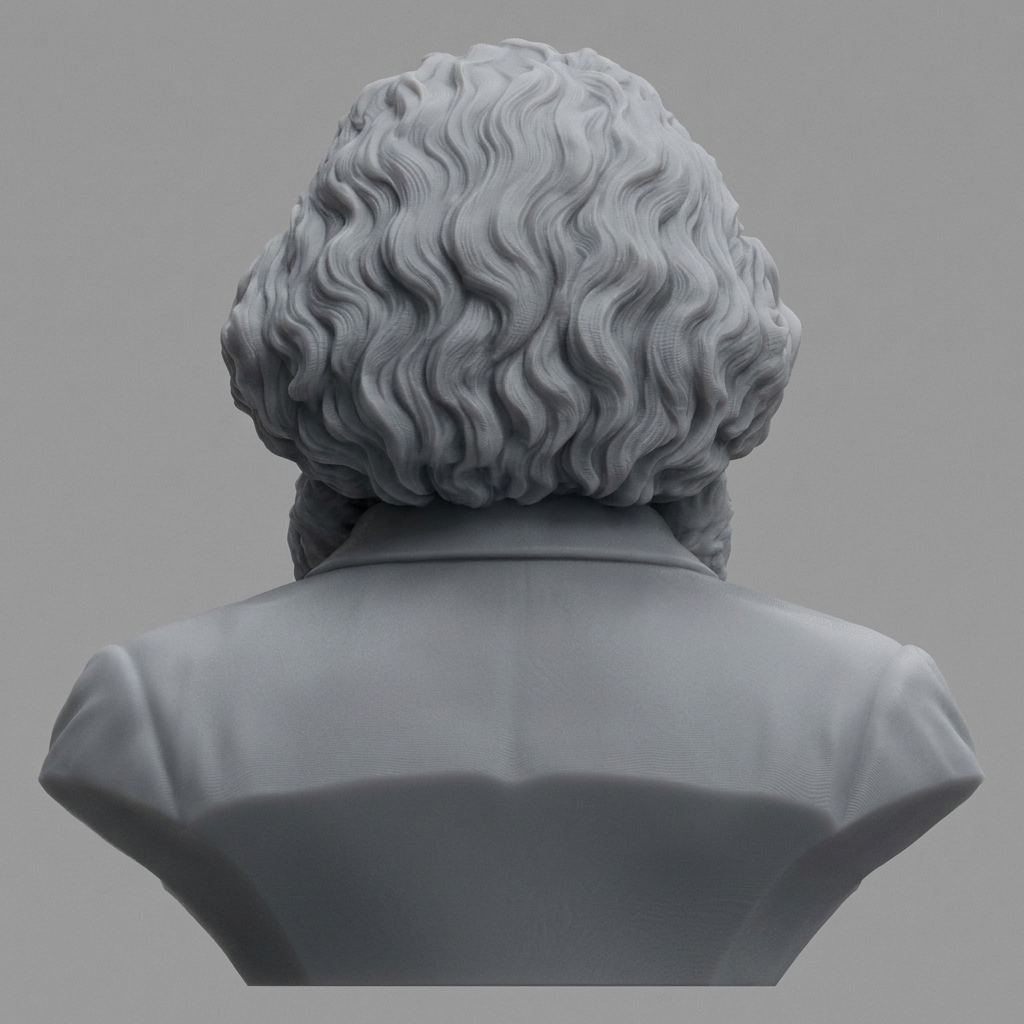 Karl Marx 3D Printable Bust 3D Model