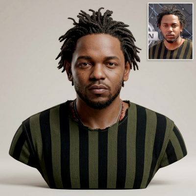 Kendrick Lamar 3D Printable Bust
