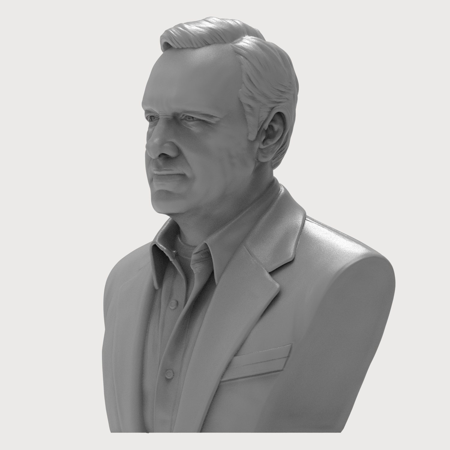 Kevin Spacey 3D Printable Bust 3D Model