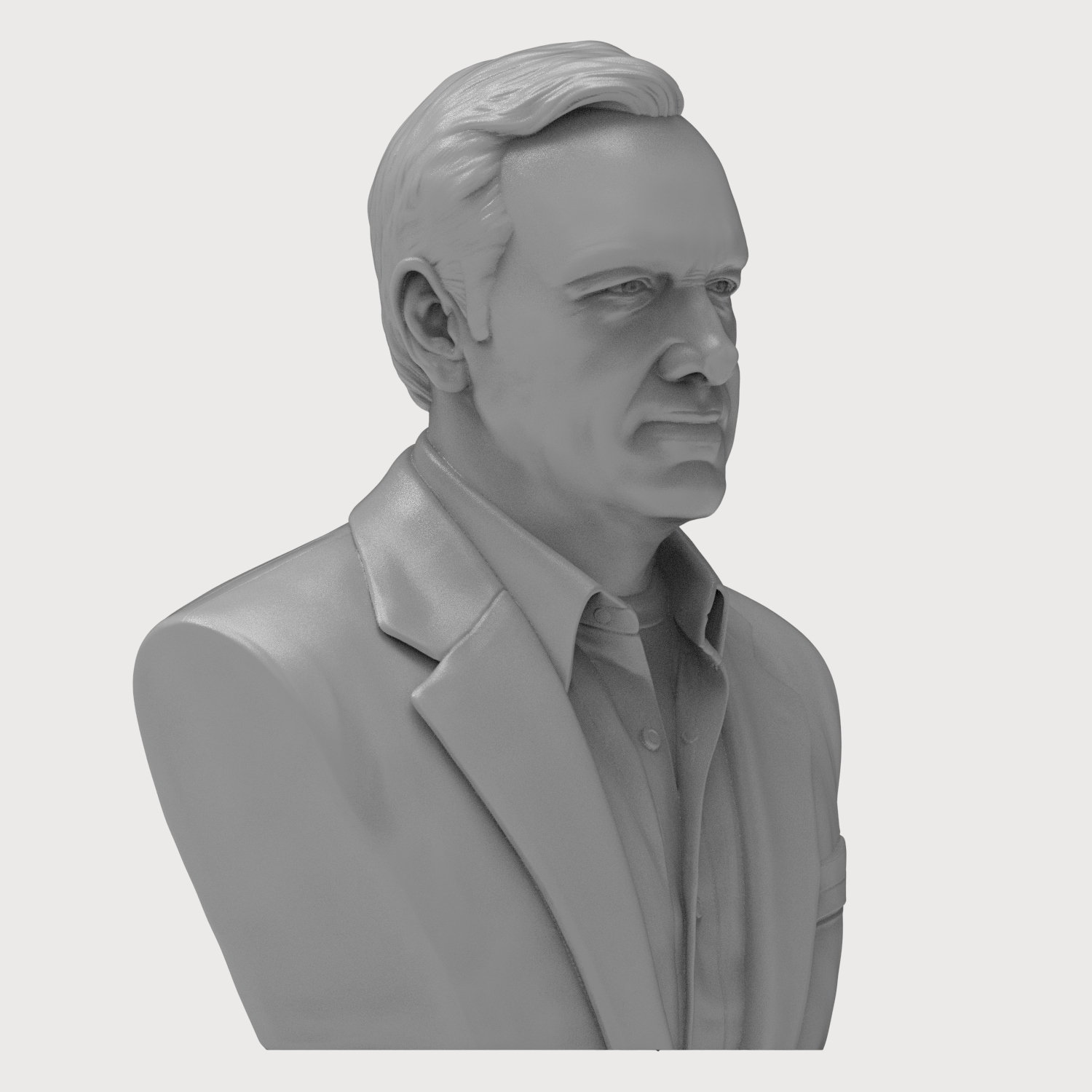 Kevin Spacey 3D Printable Bust 3D Model