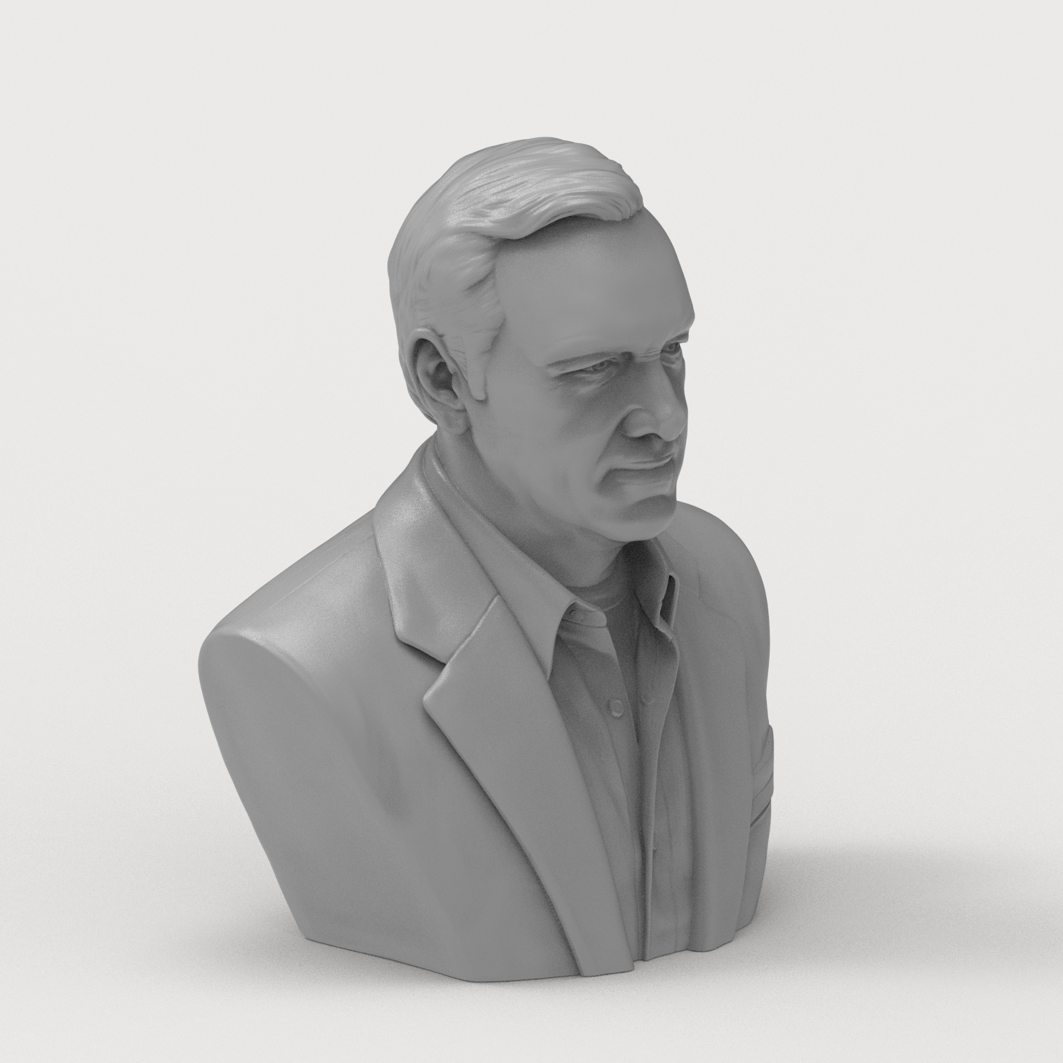 Kevin Spacey 3D Printable Bust 3D Model
