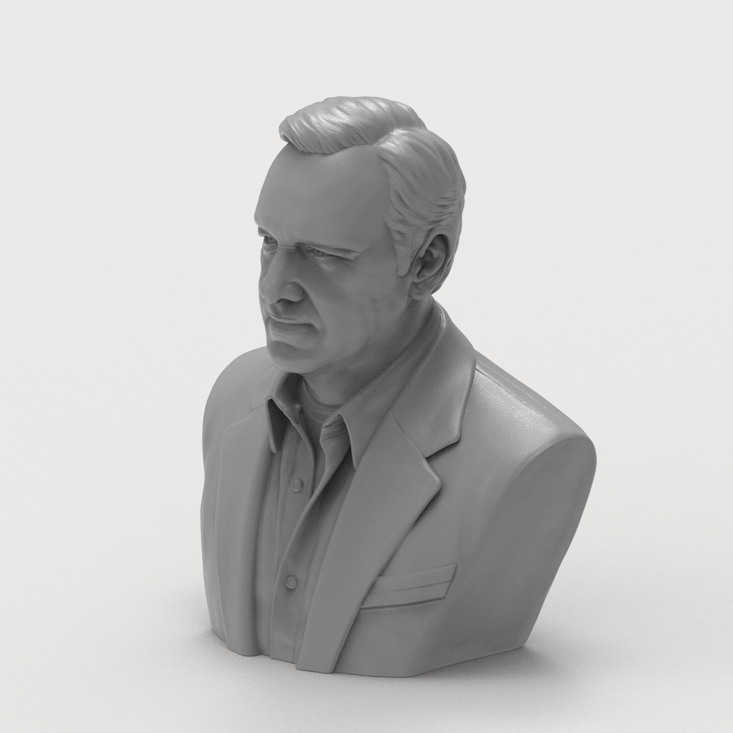 Kevin Spacey 3D Printable Bust 3D Model