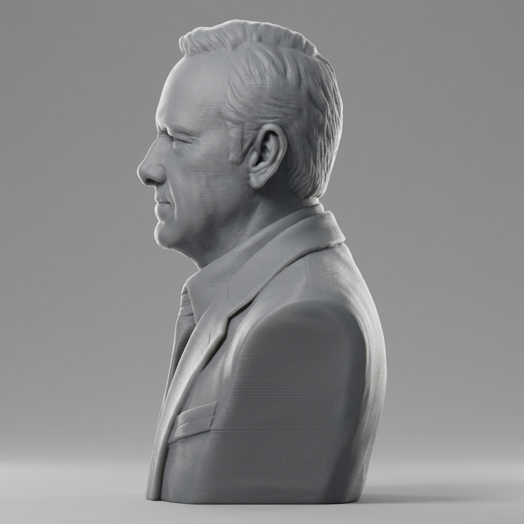 Kevin Spacey 3D Printable Bust 3D Model