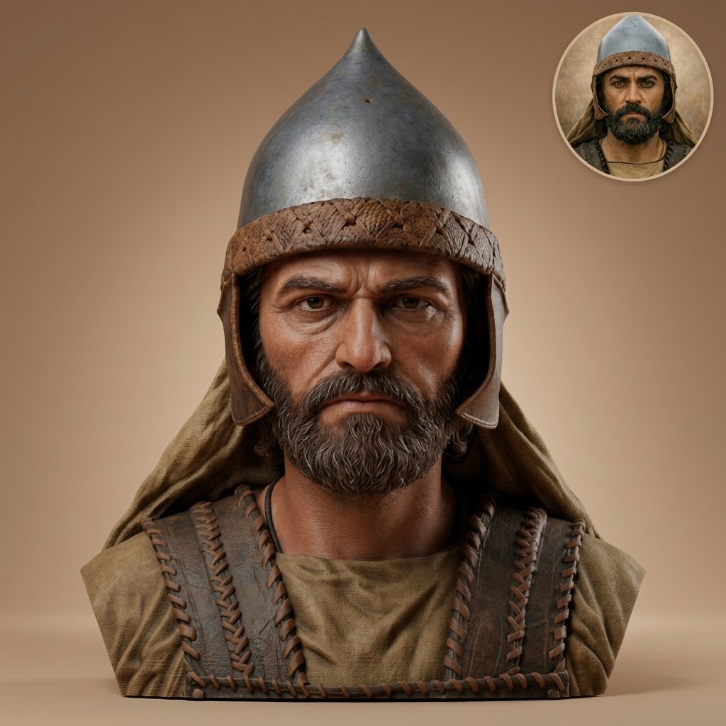 Khalid ibn al Walid Sword 3D Printable Bust 3D Model