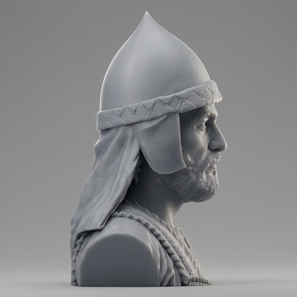 Khalid ibn al Walid Sword 3D Printable Bust 3D Model
