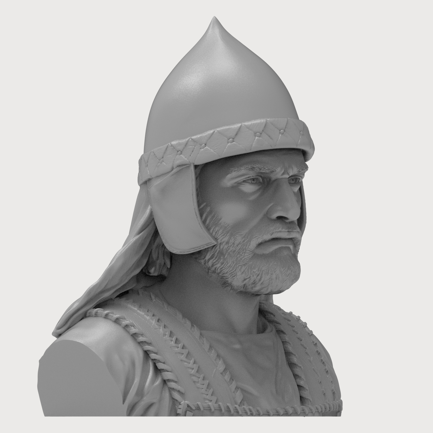 Khalid ibn al Walid Sword 3D Printable Bust 3D Model