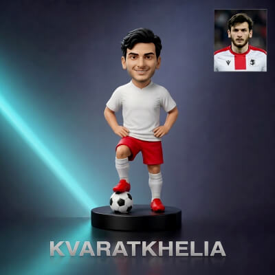Khvicha Kvaratskhelia Football Player Figurine 3D Print Mode