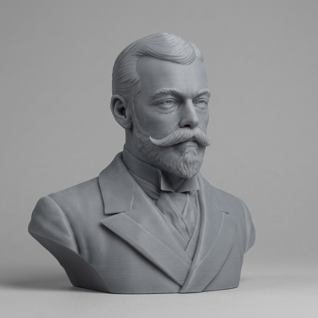 King George V of the United Kingdom Portrait Bust 3D Model