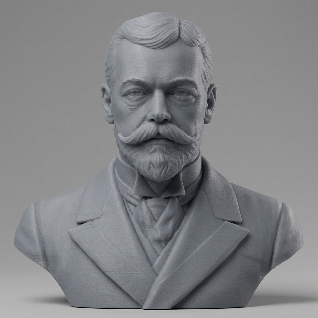 King George V of the United Kingdom Portrait Bust 3D Model