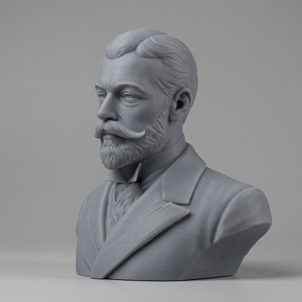 King George V of the United Kingdom Portrait Bust 3D Model