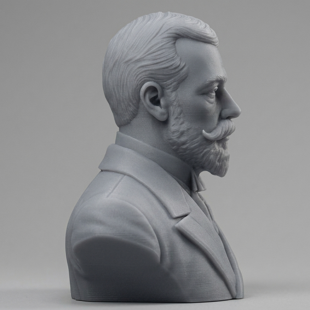 King George V of the United Kingdom Portrait Bust 3D Model