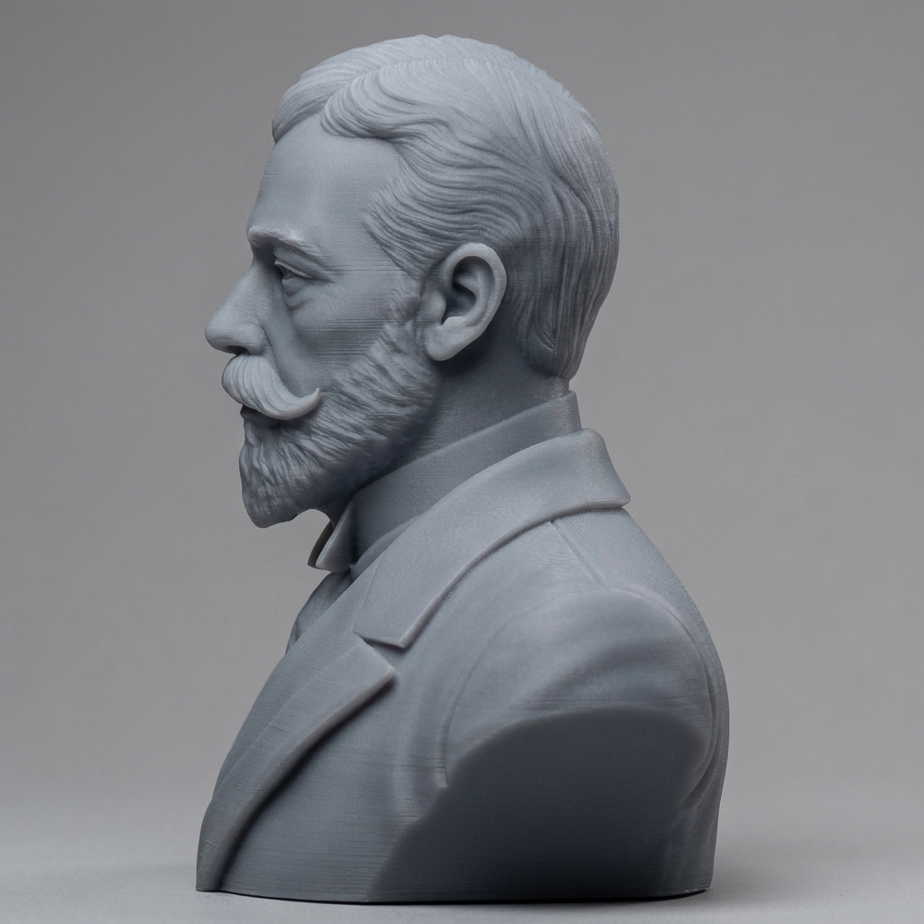 King George V of the United Kingdom Portrait Bust 3D Model