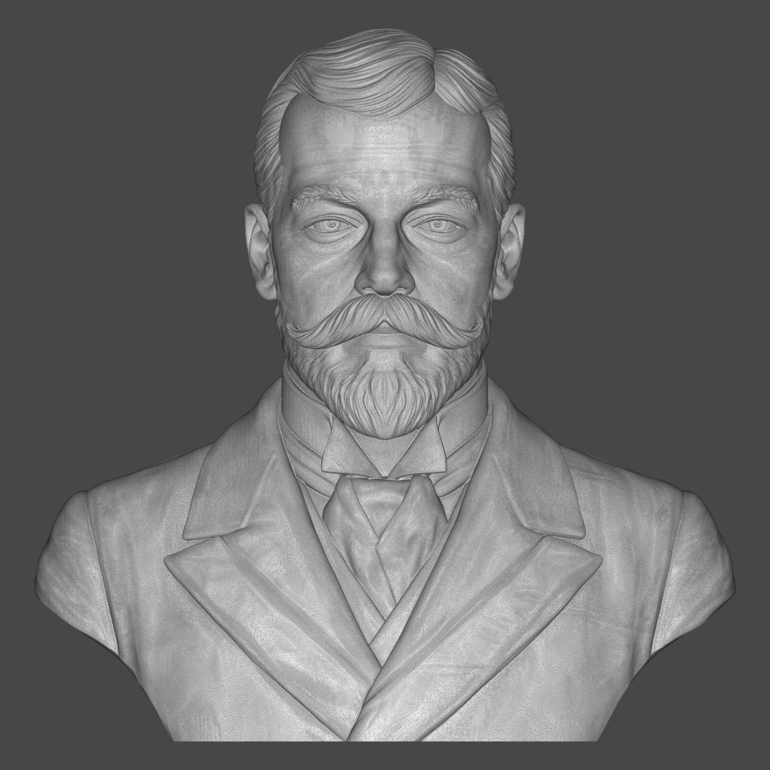 King George V of the United Kingdom Portrait Bust 3D Model