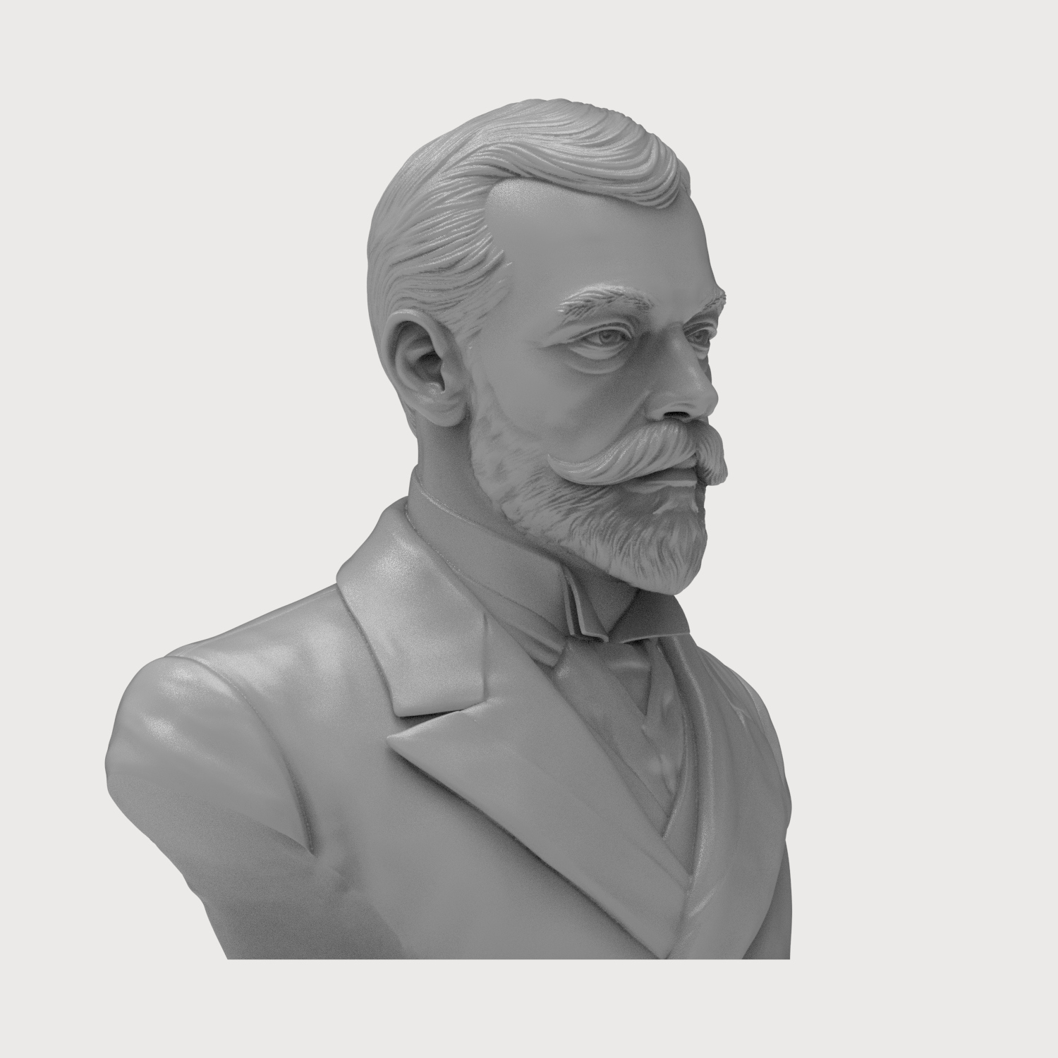 King George V of the United Kingdom Portrait Bust 3D Model