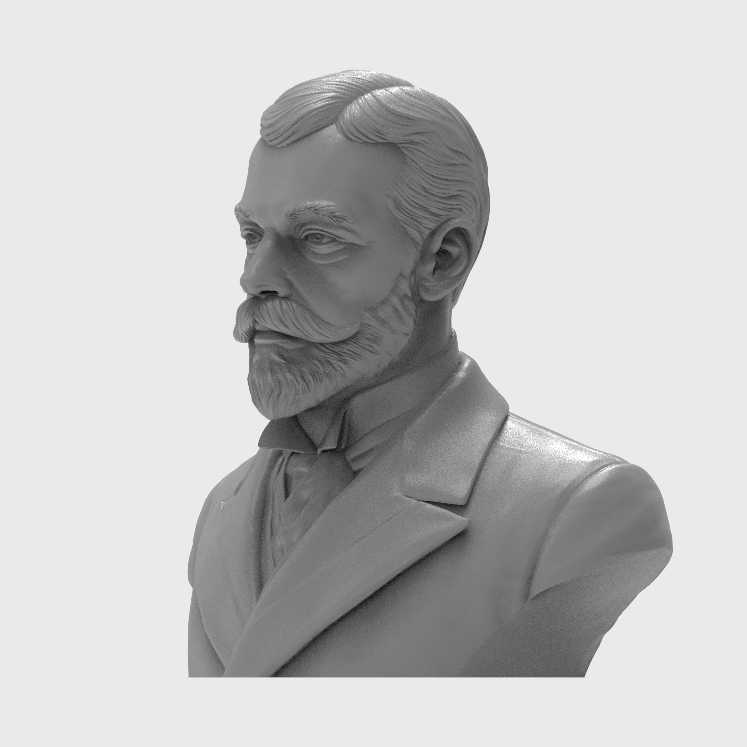 King George V of the United Kingdom Portrait Bust 3D Model