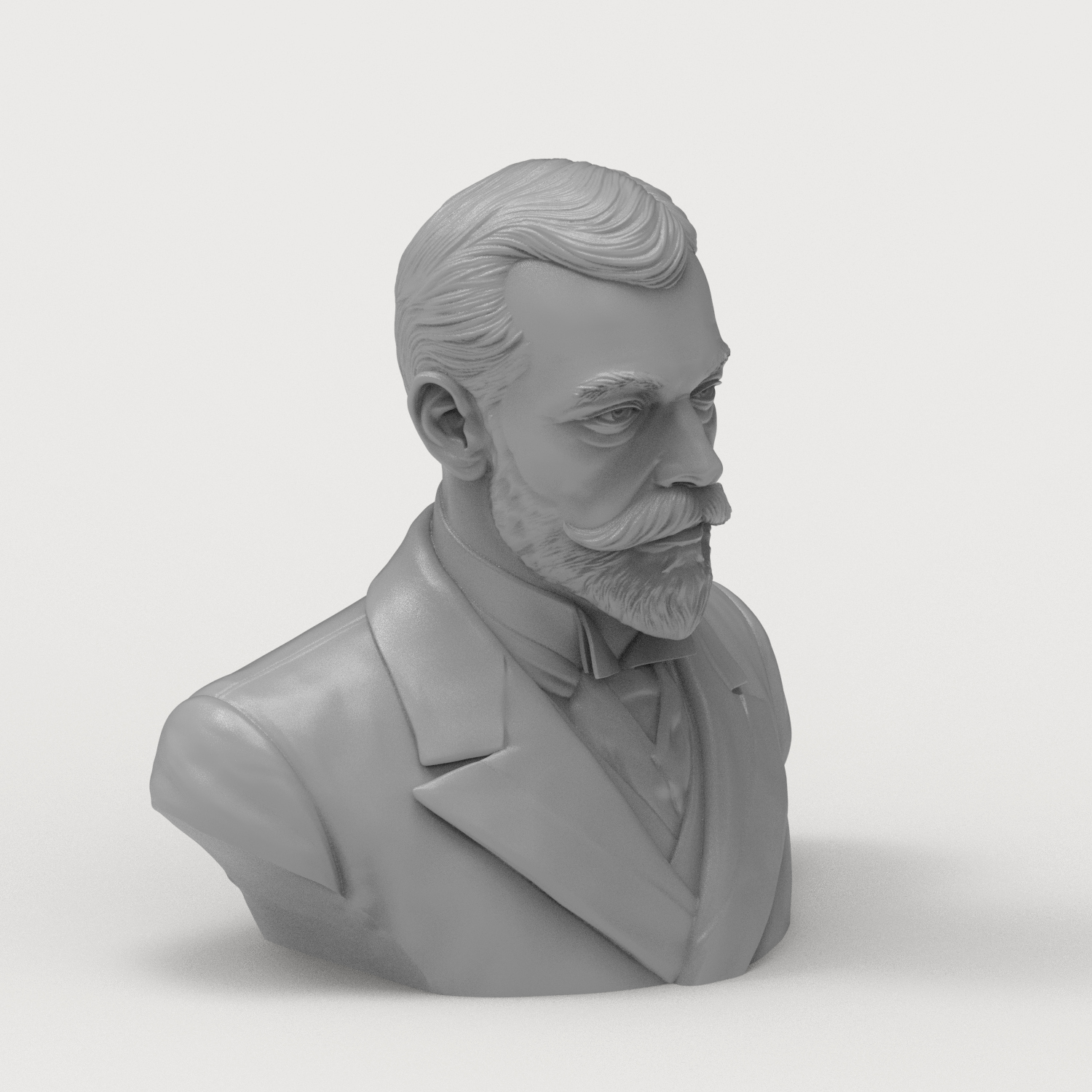 King George V of the United Kingdom Portrait Bust 3D Model