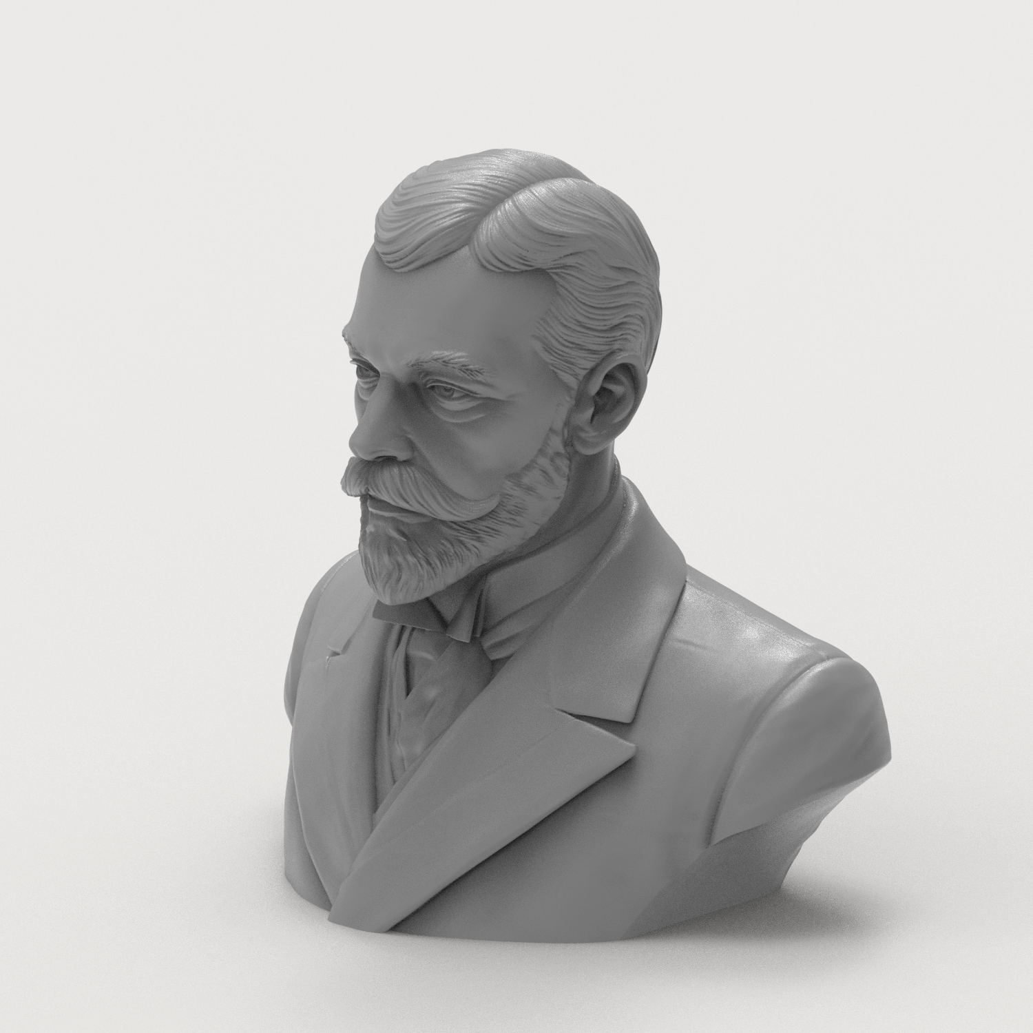 King George V of the United Kingdom Portrait Bust 3D Model