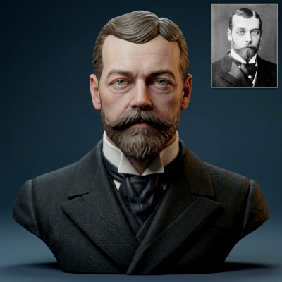 King George V of the United Kingdom Portrait Bust