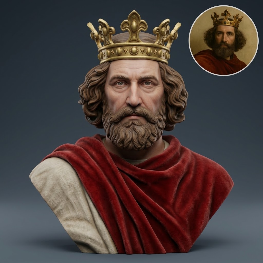 King Henry III 3D Printable Bust 3D Model