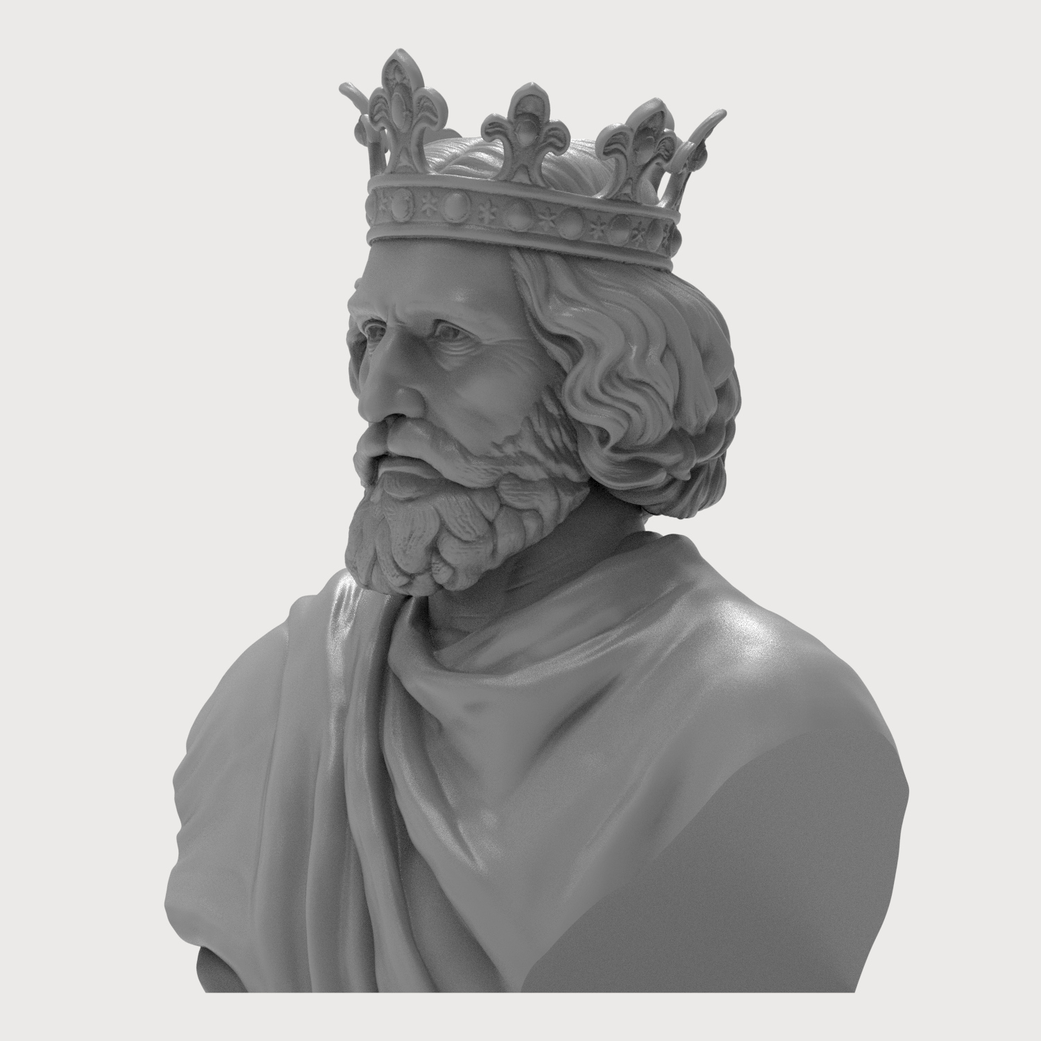 King Henry III 3D Printable Bust 3D Model