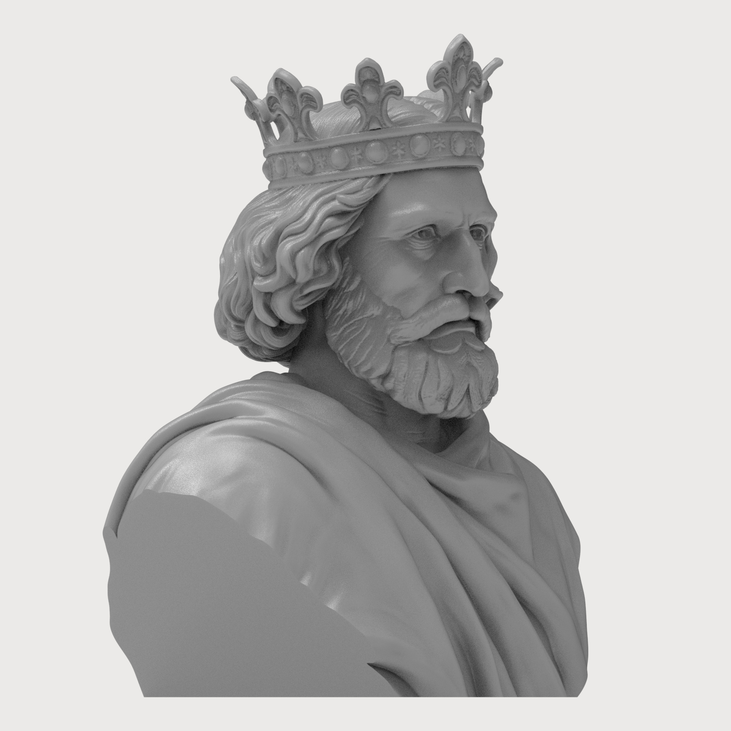 King Henry III 3D Printable Bust 3D Model