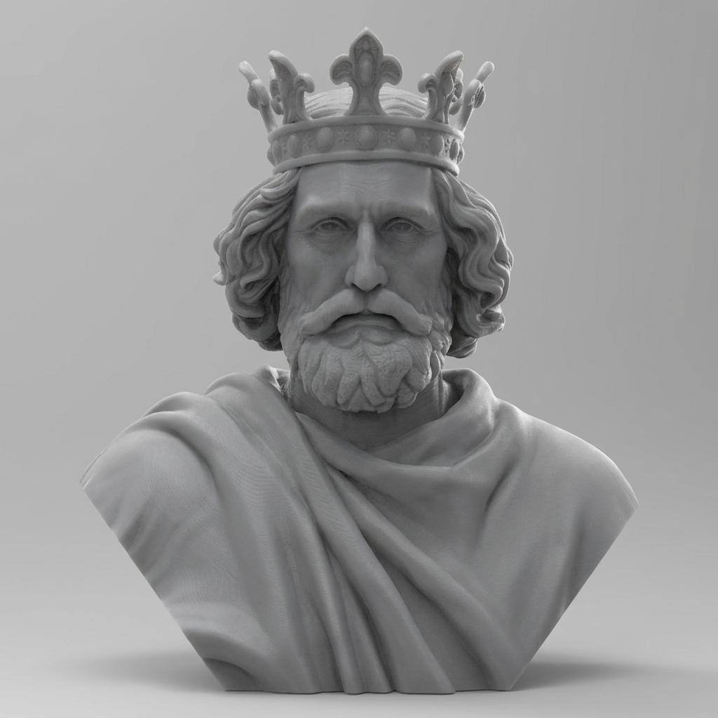 King Henry III 3D Printable Bust 3D Model