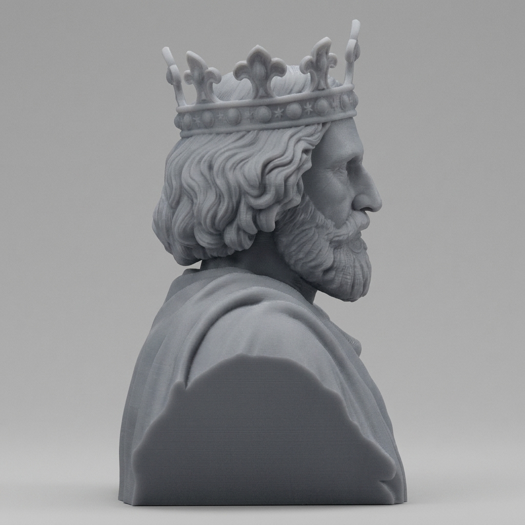 King Henry III 3D Printable Bust 3D Model