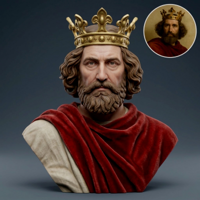 King Henry III 3D Printable Bust