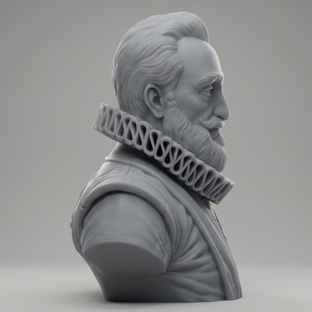 King Henry IV of France Portrait Bust 3D Model