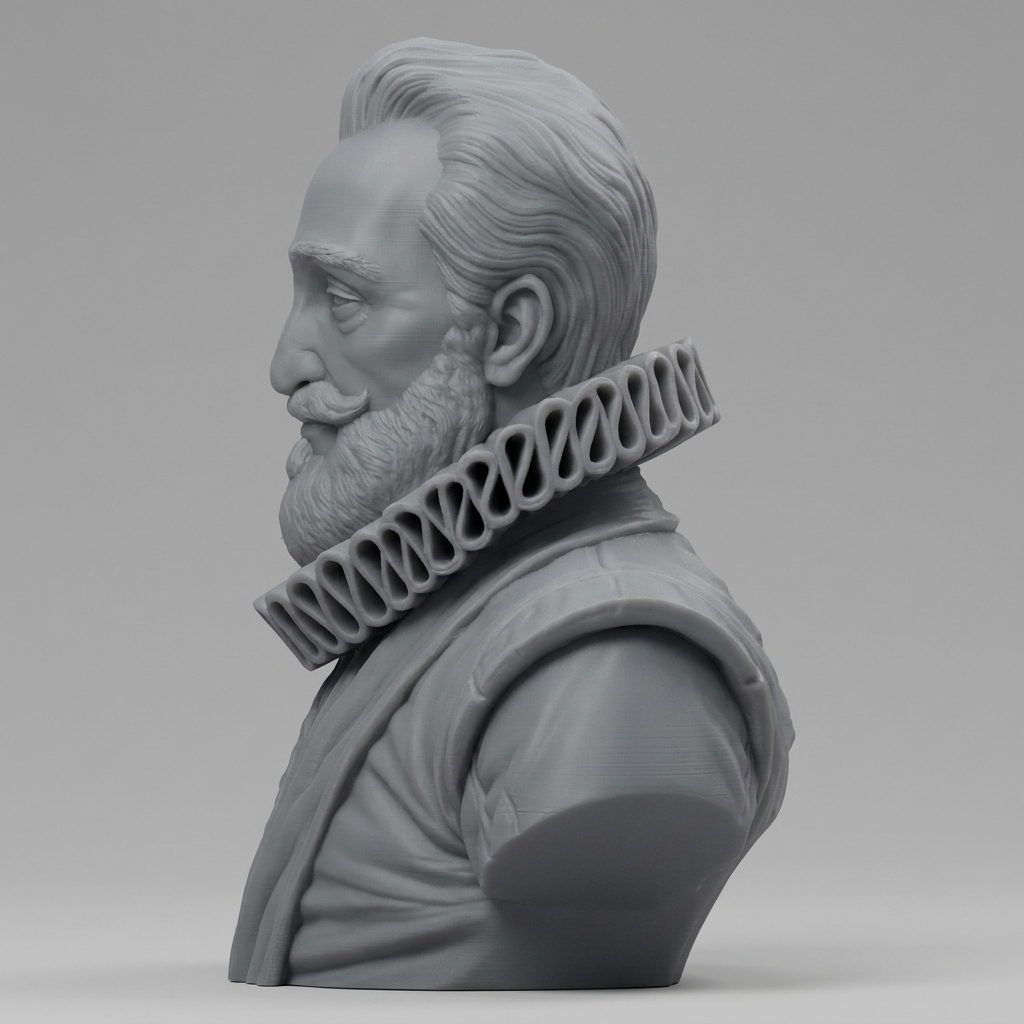 King Henry IV of France Portrait Bust 3D Model