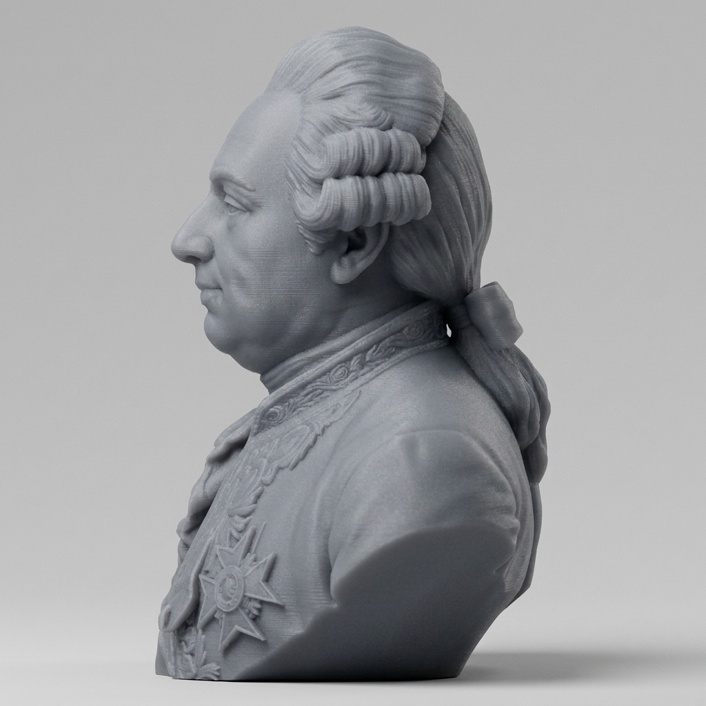 King Louis XVI of France Portrait Bust 3D Model