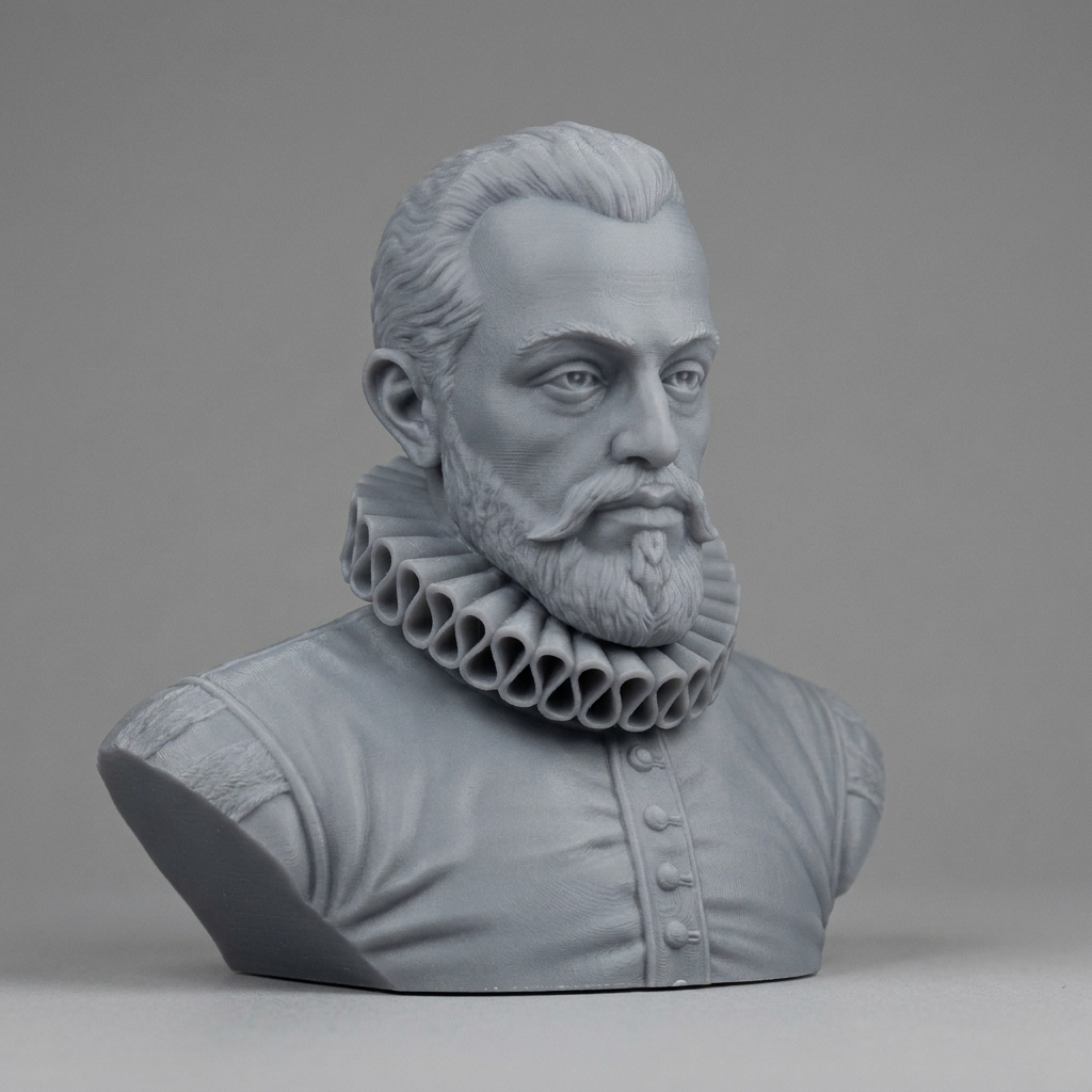 King Philip II of Spain Portrait Bust 3D Model